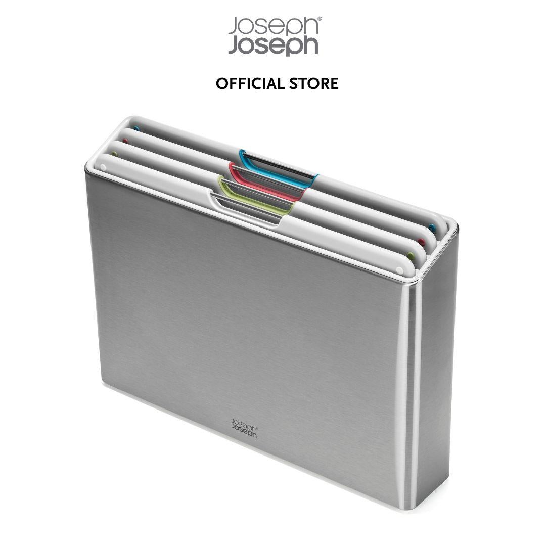 Joseph Jospeh Folio Steel 4-piece Stone Chopping Board Set With Stainless-Steel Case JJ0142