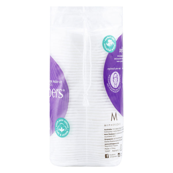 Swisspers Soft & Strong Large Cotton Makeup Pads (50’s/pack) SC0044
