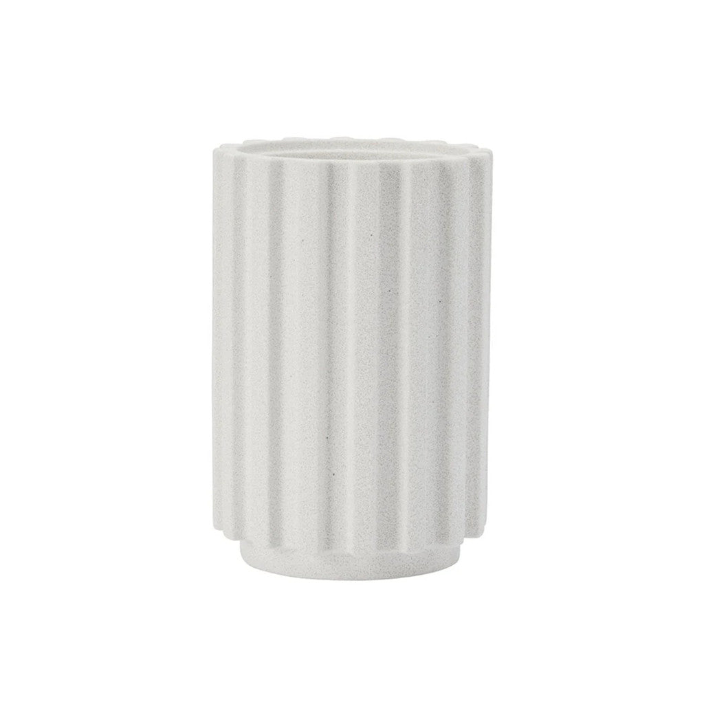 [Fackelmann] Radial Stone Utensil Holder Snow Terrazzo HW1239