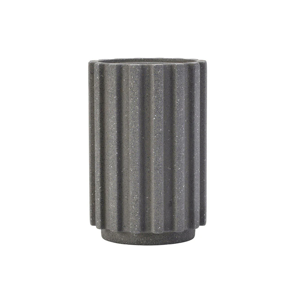 [Fackelmann] Radial Stone Utensil Holder Flint Terrazzo HW1240