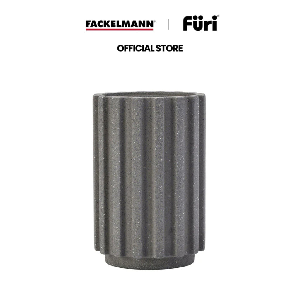 [Fackelmann] Radial Stone Utensil Holder Flint Terrazzo HW1240