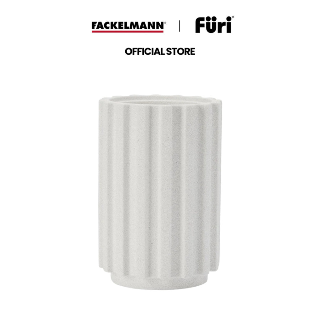 [Fackelmann] Radial Stone Utensil Holder Snow Terrazzo HW1239