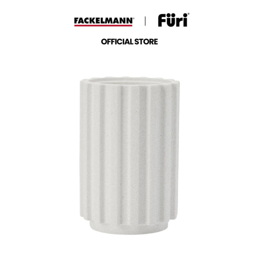 [Fackelmann] Radial Stone Utensil Holder Snow Terrazzo HW1239