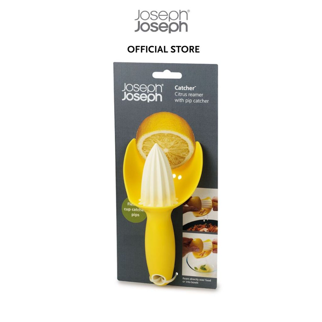 Joseph Joseph Catcher™ Yellow Citrus Reamer Manual Lemon Squeezer Lime Squeezer JJ0083 Lemon Juicers Tool