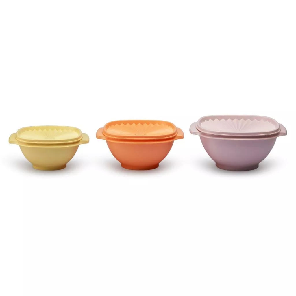 Tupperware Heritage 3pcs Bowl Set (1x860ml/1x1.3L /1x1.9L) TP0016
