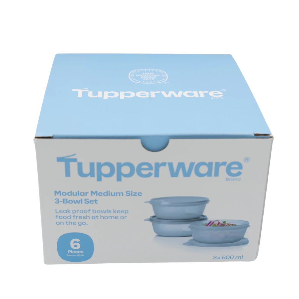 Tupperware Modular Medium Size 3cs Bowl Set (3x600ml) TP0004