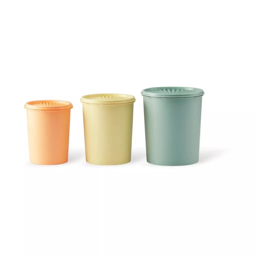 Tupperware Heritage 3pcs Canister Set (1x1.2L/1x1.8L/1x2.7L) TP0013