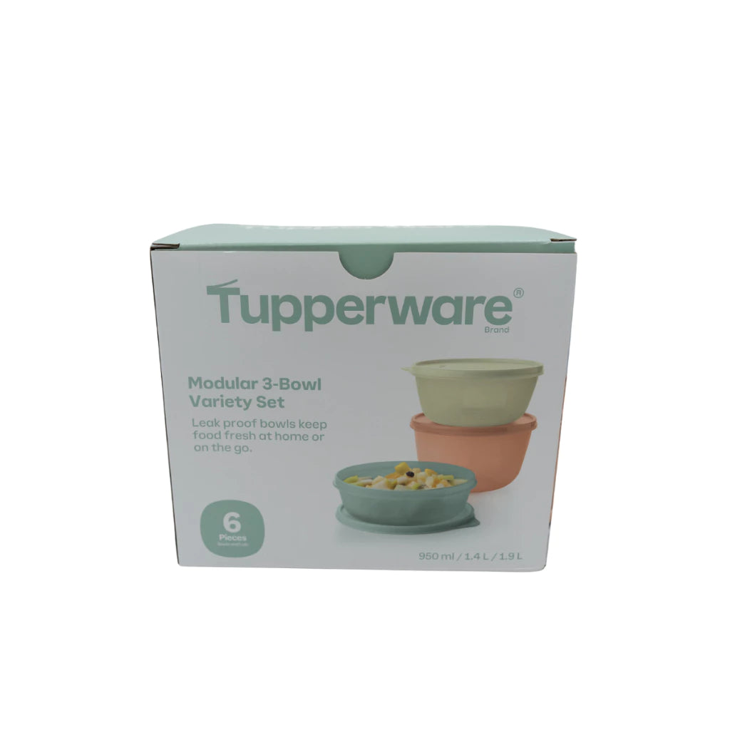 Tupperware Modular 3pcs Bowl Variety Set (1x950ml/1x1.4L/1x1.9L) TP0003