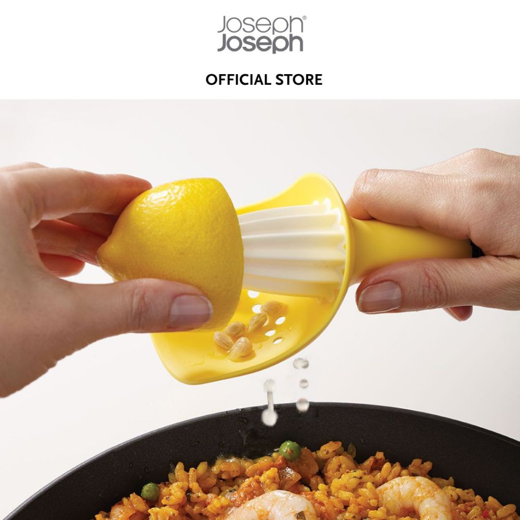 Joseph Joseph Catcher™ Yellow Citrus Reamer Manual Lemon Squeezer Lime Squeezer JJ0083 Lemon Juicers Tool