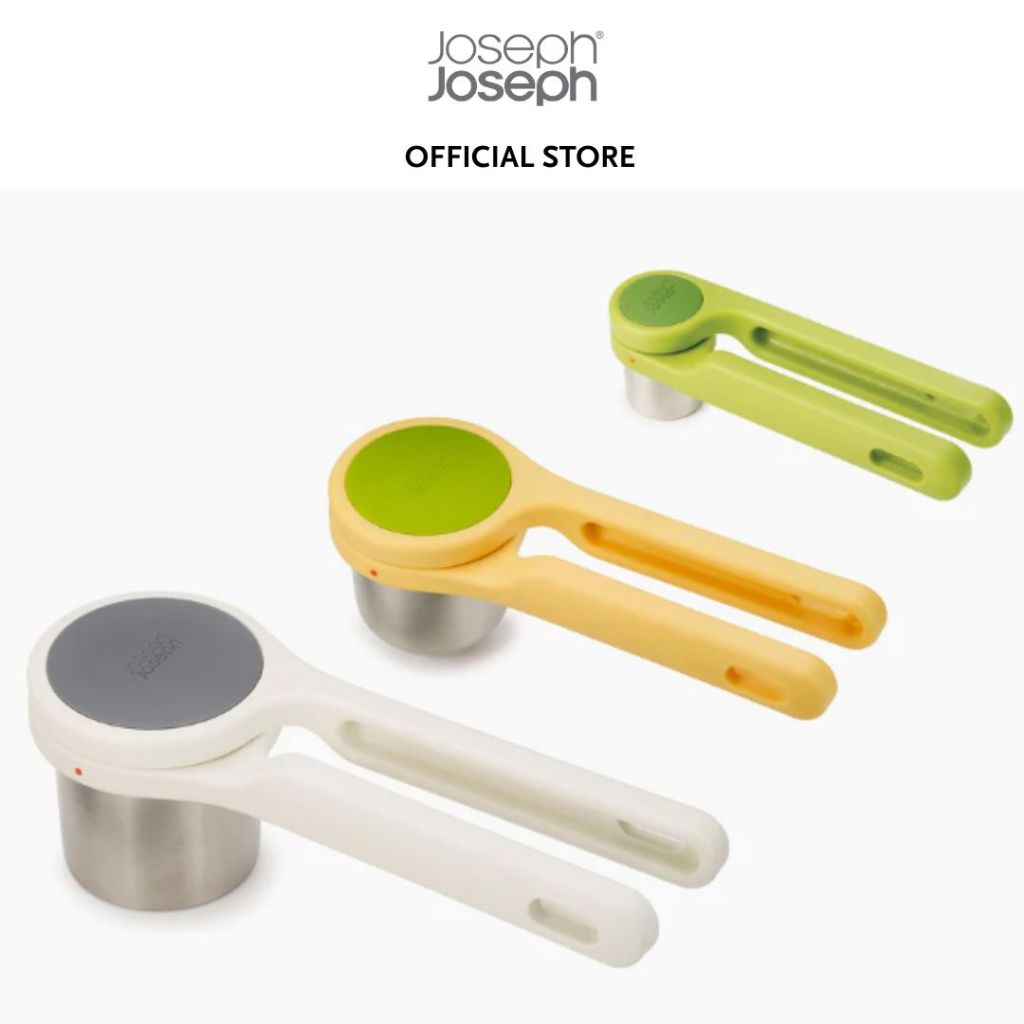 Joseph Joseph Helix Series White Potato Ricer JJ0087 / Yellow Citrus Juicer JJ0088 / Green Garlic Press JJ0089