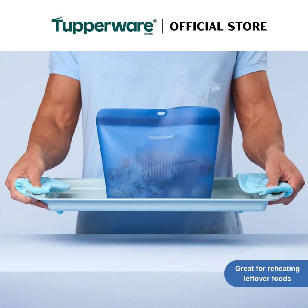 Tupperware Silicone Stand-Up Bag (1.8L) Large TP0050 (Freezer & Microwave Safe) Leak Proof Food Container