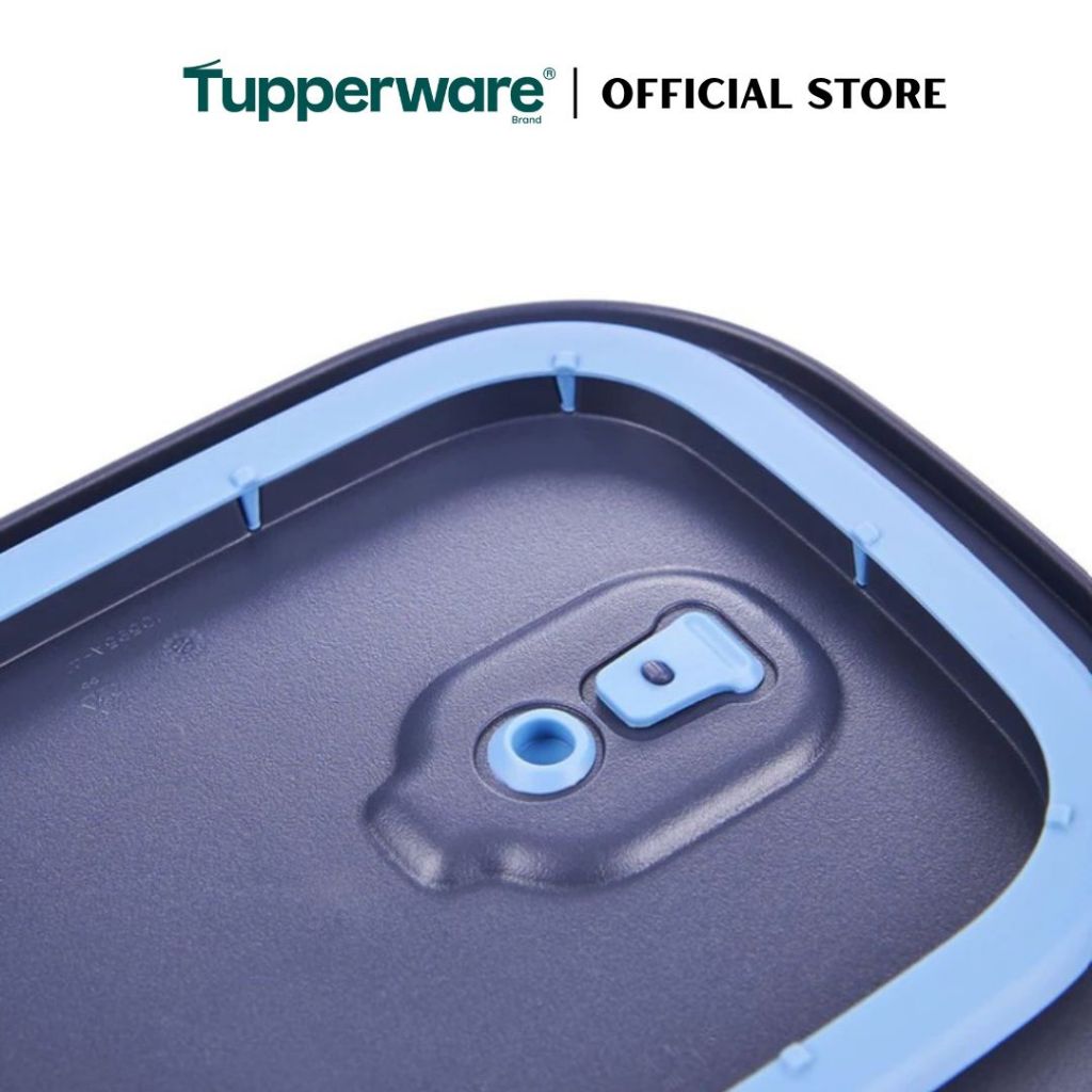 Tupperware Voila™ Glass Collection 1L Rectangular (Mineral Blue) TP0043 Microwave & Freezer Safe Food Container