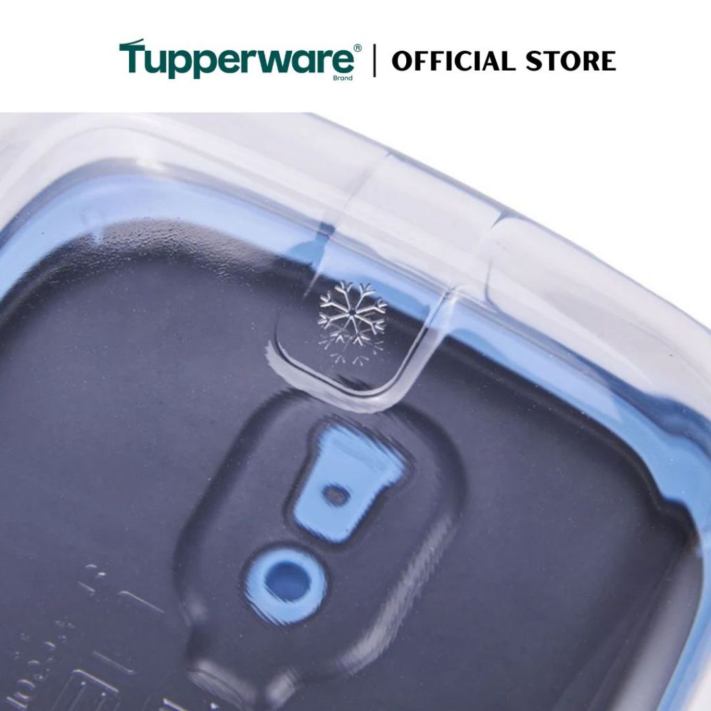 Tupperware Voila™ Glass Collection 1.5L Rectangular (Mineral Blue) TP0044 Microwave & Freezer Safe Food Container