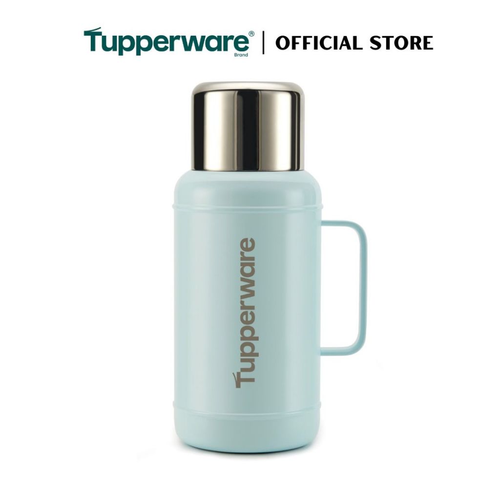 Tupperware 1.5L Thermal Flask with Cup (Aquamarine) TP0058 Outdoor Sports Water Bottle