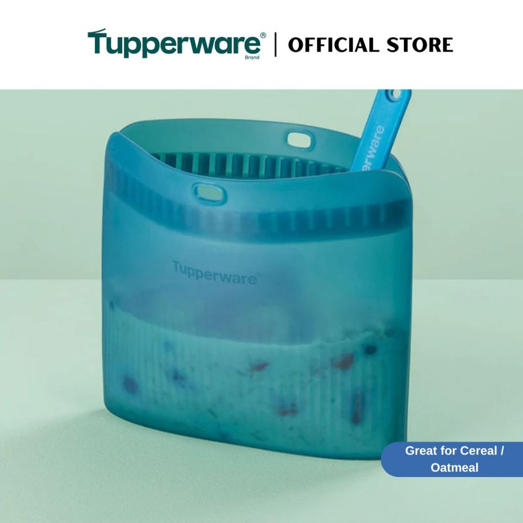 Tupperware Silicone Stand-Up Bag (1L) Medium TP0049 (Freezer & Microwave Safe) Leak Proof Food Container