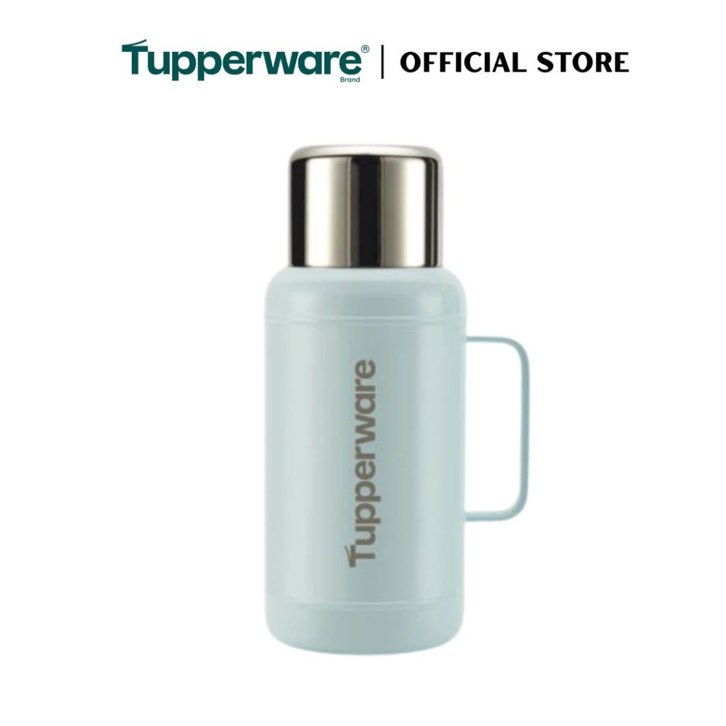 Tupperware 1.5L Thermal Flask with Cup (Aquamarine) TP0058 Outdoor Sports Water Bottle