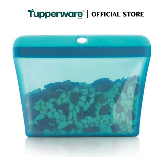 Tupperware Silicone Stand-Up Bag (1L) Medium TP0049 (Freezer & Microwave Safe) Leak Proof Food Container
