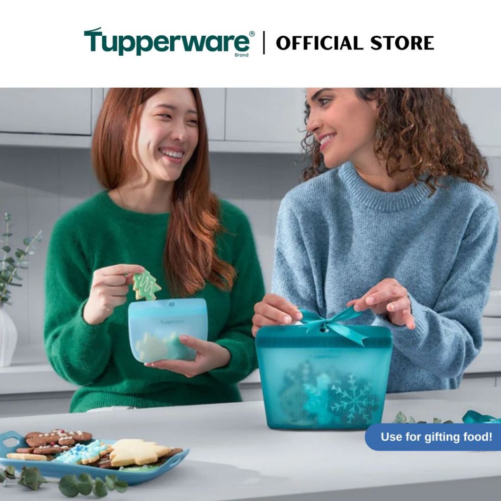 Tupperware Ultimate Silicone Slim Bag (300ml) Mini TP0045 (Freezer & Microwave Safe) BPA-free Leak Proof Food Container