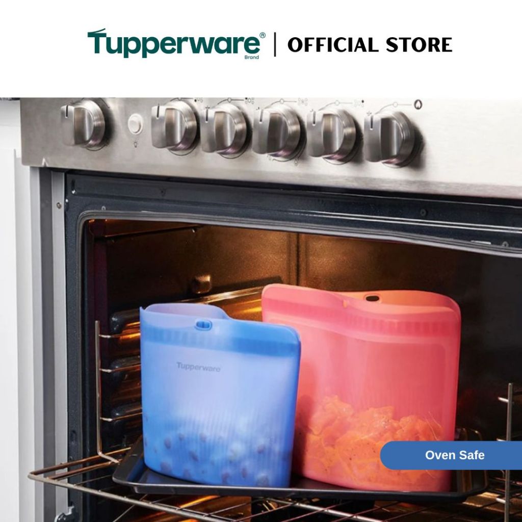 Tupperware Silicone Stand-Up Bag (2.9L) Extra Large TP0051 (Freezer & Microwave Safe) Leak Proof Food Container