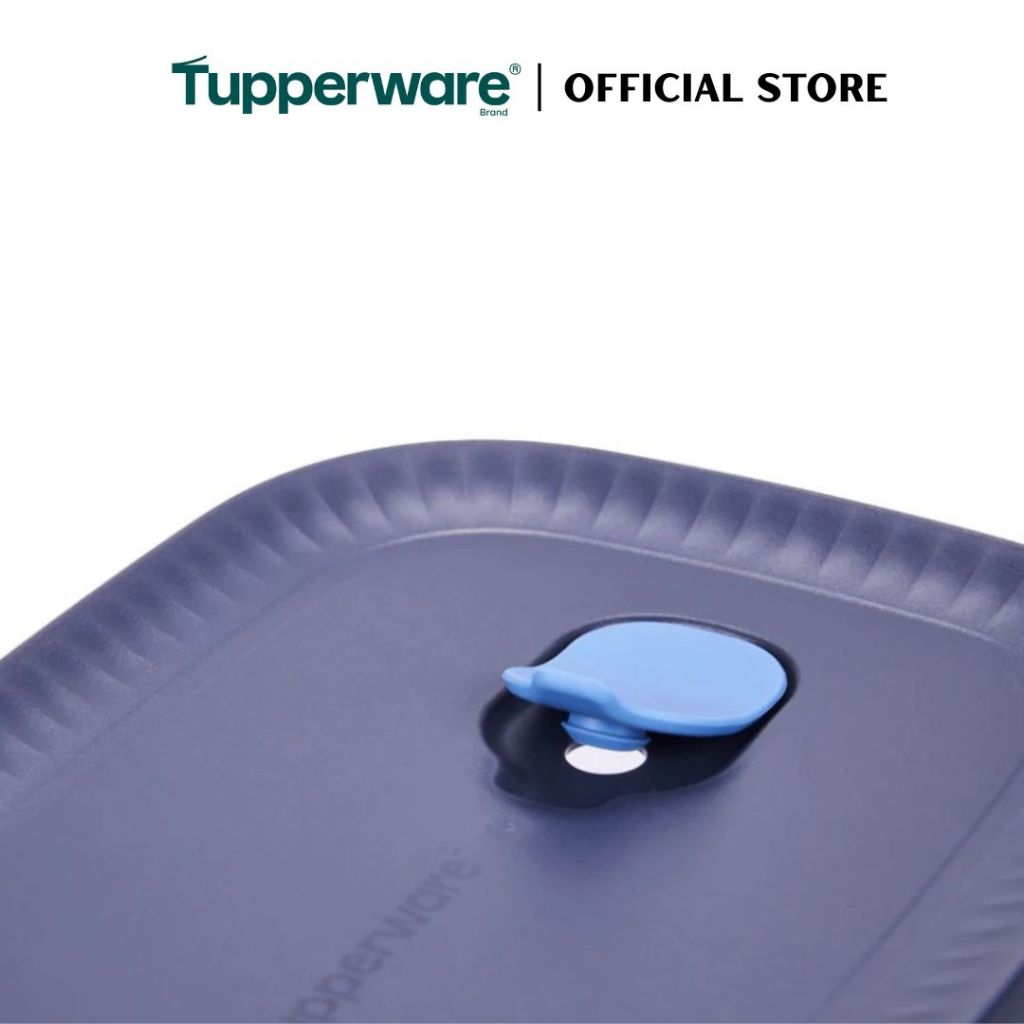 Tupperware Voila™ Glass Collection 1L Rectangular (Mineral Blue) TP0043 Microwave & Freezer Safe Food Container