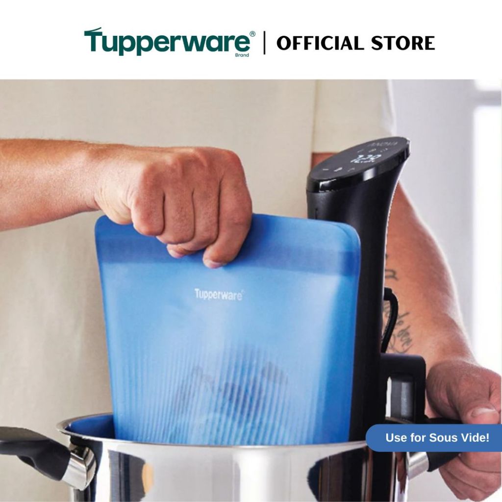Tupperware Silicone Stand-Up Bag (540ml) Small TP0048 (Freezer & Microwave Safe) Leak Proof Food Container