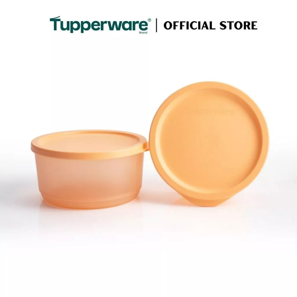 Tupperware 2pcs Stacking Square Food Storage containers (530ml) TP0033