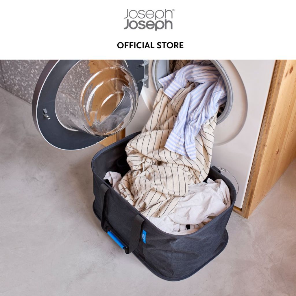 Joseph Joseph Hold-All™ Black or Ecru Collapsible 35L Laundry Basket JJ0070 JJ0071
