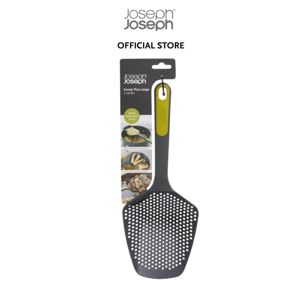 Joseph Joseph Scoop™ Plus Black Colander Pasta Strainer Noodle Stainer JJ0055 Dishwasher Safe