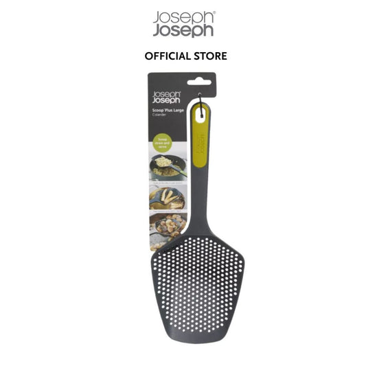 Joseph Joseph Scoop™ Plus Black Colander Pasta Strainer Noodle Stainer JJ0055 Dishwasher Safe
