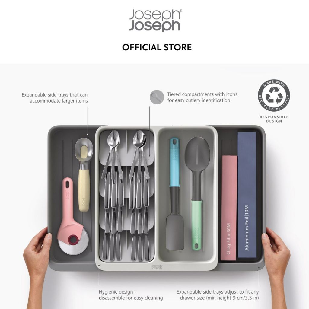 Joseph Joseph DrawerStore™ Expanding Tiered Cutlery, Utensil & Gadget Organiser JJ0038 JJ0039 JJ0040