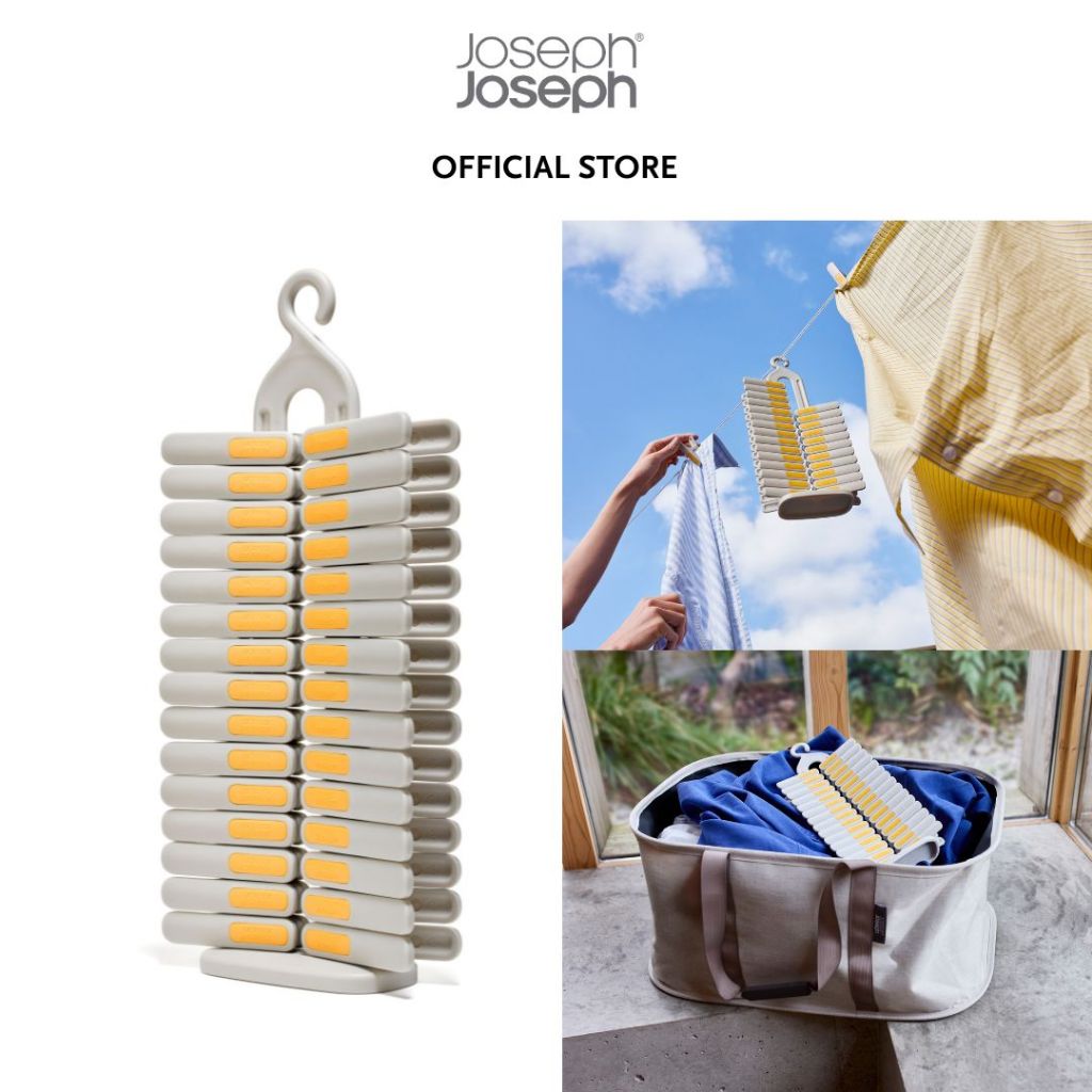 Joseph Joseph PegStore™ 30-Piece Clothes Peg Set With Storage Stand JJ0022 Laundry Hooks Laundry Clips