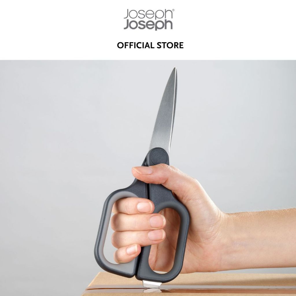 Joseph Joseph PlusCut™ Grey Scissors with Integrated Box Cutter JJ0015