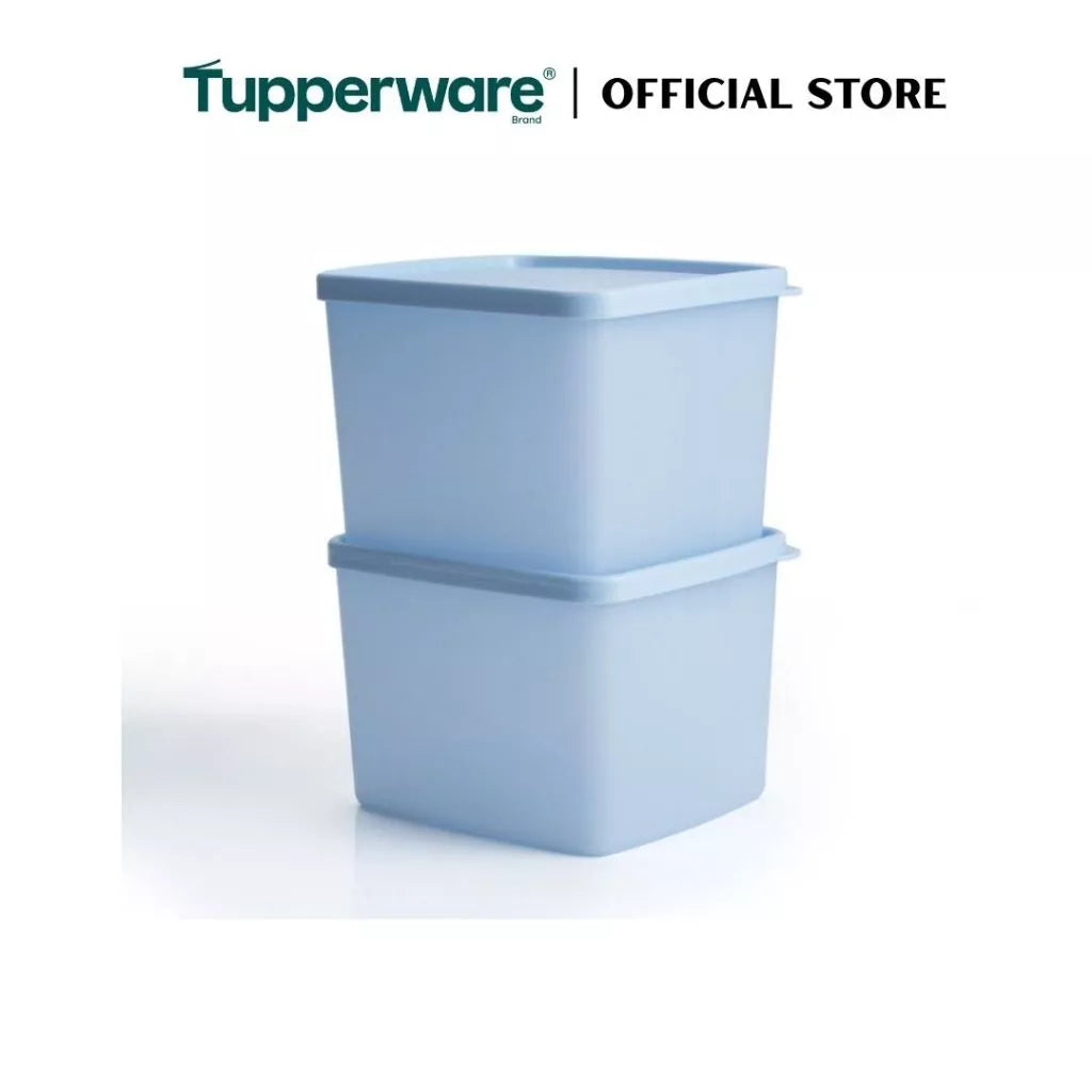 Tupperware 2pcs Stacking Square Food Storage containers (800ml) TP0032