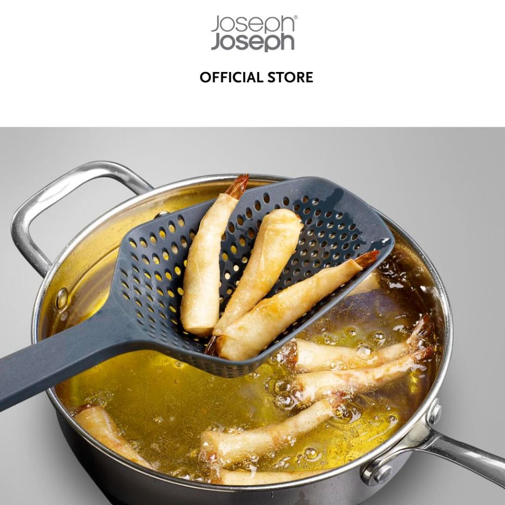 Joseph Joseph Scoop™ Plus Black Colander Pasta Strainer Noodle Stainer JJ0055 Dishwasher Safe