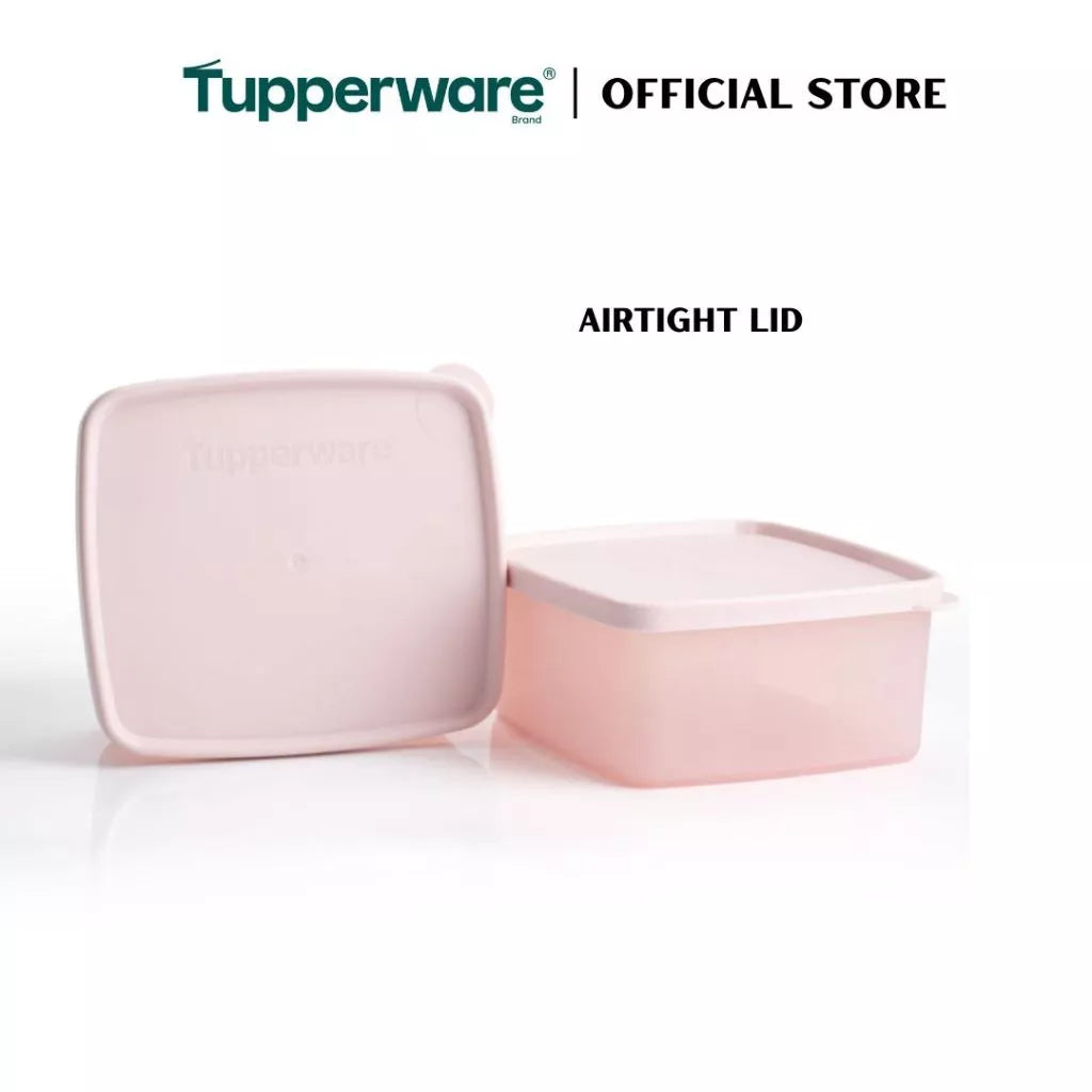 Tupperware 2pcs Stacking Square Food Storage containers (400ml) TP0031