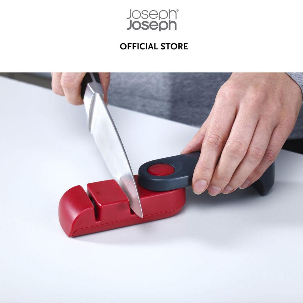 Joseph Joseph Rota™ Knife Sharpener, Red/Grey JJ0054
