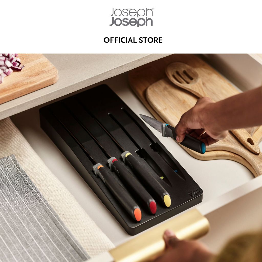 Joseph Joseph Elevate™ Store 5-piece Multicolour Knife Set with In-drawer Storage Tray JJ0064