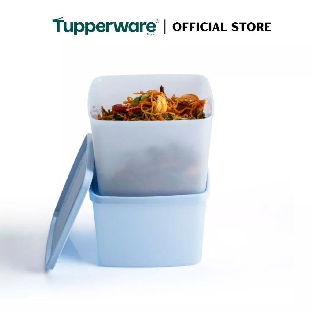 Tupperware 2pcs Stacking Square Food Storage containers (800ml) TP0032