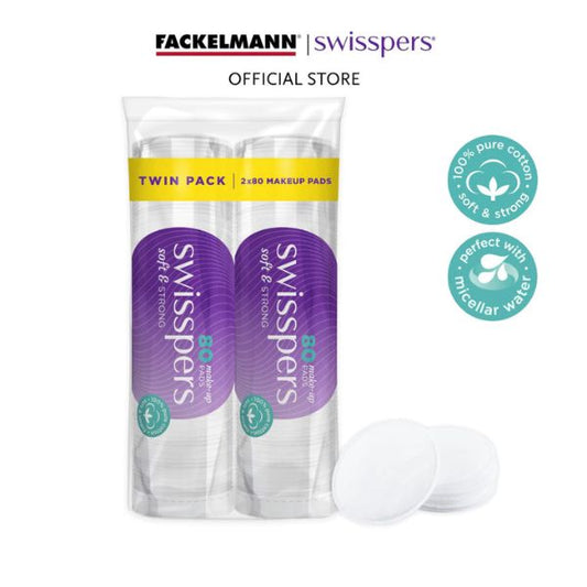 Swisspers Make-up Pads Twin Pack (2 x 80’s/pack) SC0028