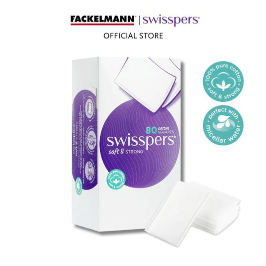 Swisspers Cotton Wool Squares 80 pads SC0001