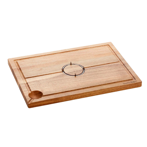 Stanley Rogers Spiked Ring Carving Board HW1151, acacia wood