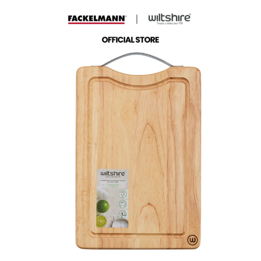 Wiltshire Epicurean Medium Chopping Board HW1180, rubberwood, 37.2 x 23.5 x 2.cm