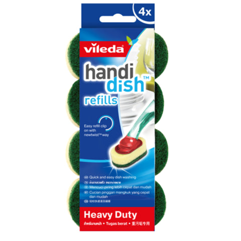 Vileda Heavy Duty Handi Dish Refill 4S