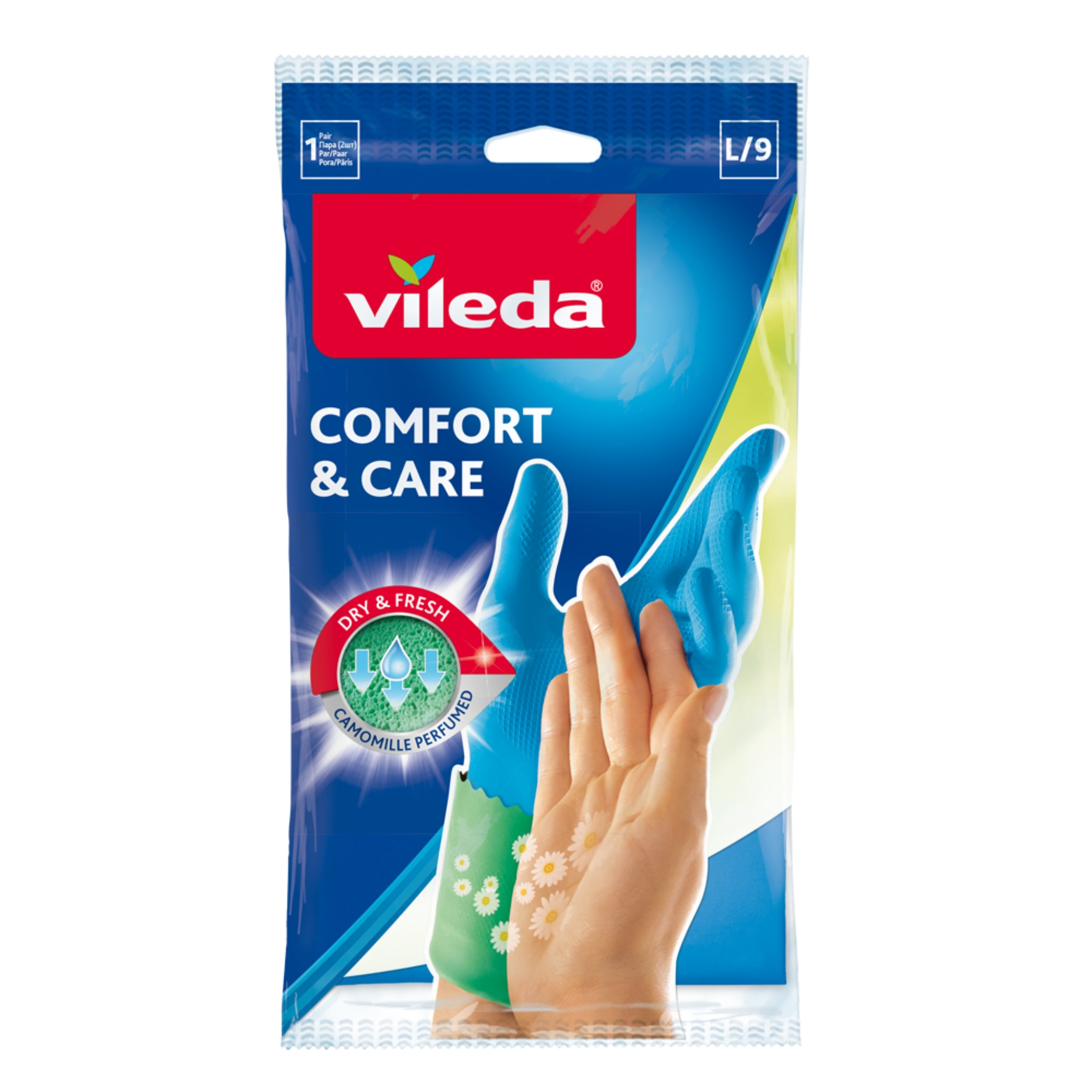 Vileda Comfort & Care Glove (Large) VA0020, 9 pieces, cleaning accessories