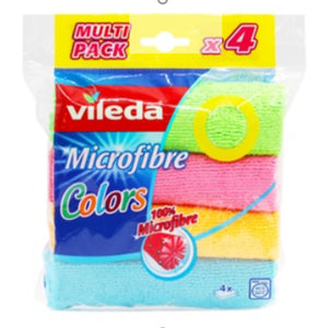 Vileda Microfibre Colour Cloth 4S