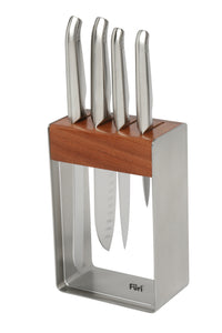 Furi Pro Stainless Steel Knife Block Set 5 Piece