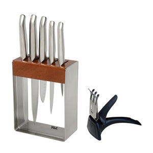Furi Pro Stainless Steel Knife Block Set 7 Piece