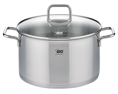 ELO Citrin Cookpot 24cm with glass lid HW1007, stainless-steel 18/10, silver