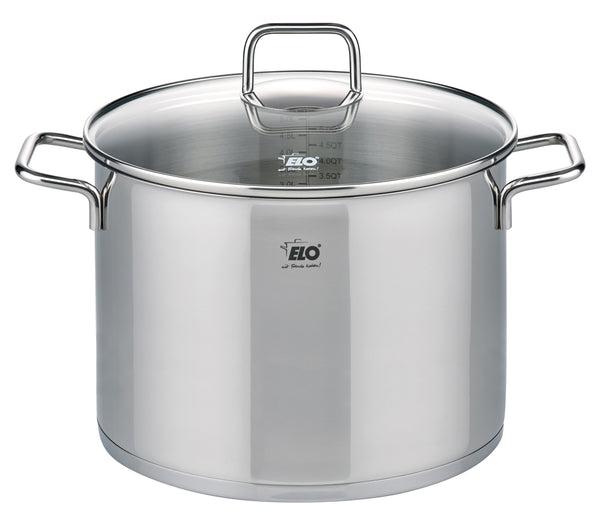 ELO Citrin Cookpot 26cm with glass lid HW1008, stainless-steel 18/10, silver