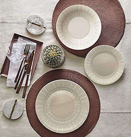 Bormioli Rocco Stria Beige 18pc Dinner Set